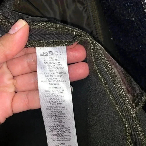 FrenchConnection Hooded Raincoat,green dark color size M, water resistant finish - Picture 9 of 13